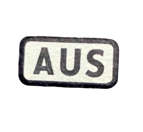 Abziehbild aus nva - "aus",