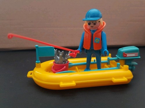 Playmobil-Schlauchboot-Angler-
