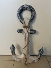 Deko Holz Anker Wandhänger