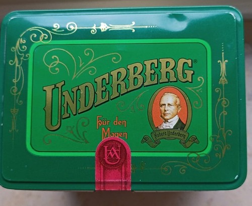 Blechdose underberg leer - blechdose,