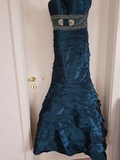 Abendkleid Ballkleid Partykleid Brautjungfernkleid Lang Kleid Petrol Größe 34