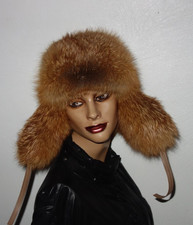Fuchs Pelz Mütze Echtfell