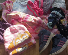 Bekleidungspaket für Mädchen in 98/104 Winterpaket mit Adidas Sneaker