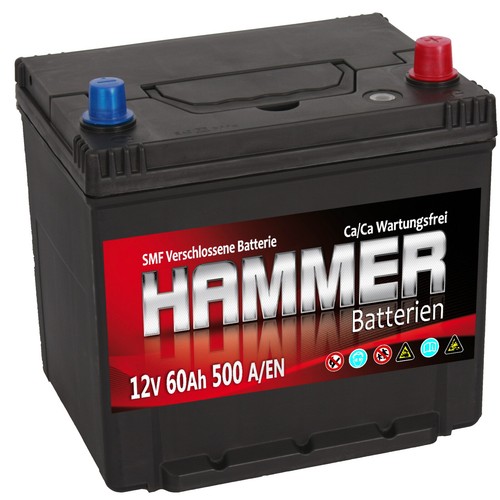 Autobatterie hammer 12v 60ah - autobatterie,