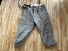 Alte graue Kniebund Lederhose