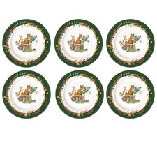 6er Set Kuchenteller Forest