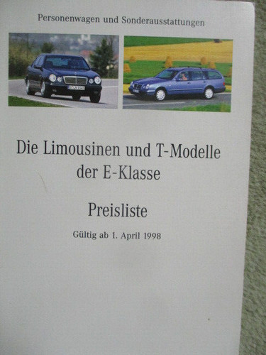 Mercedes benz preisliste - benz,