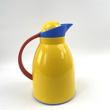 Helios Thermoskanne Kaffeekanne | Nr. 288 Retro Design 1L | Gelb Blau Rot