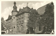 AK Nordhausen am Harz - Altes Rathaus, Turm, Uhr - 1940 gel. Bahnpost