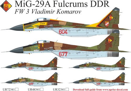 Decal mikoyan mig 29a - decal, mig-29a