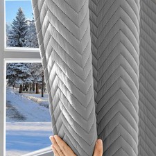 Thermovorhang Verdunkelungsvorhang Winter Dick Gardinen Blickdicht m/Kräuselband
