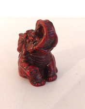 Elefant Elephant rot Dekoration Figut 3,5 cm breit 5 cm hoch filigran Dekofigur