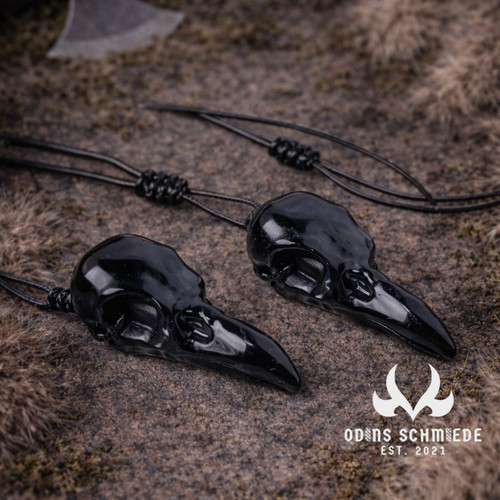 Obsidian raben schädel - raben,