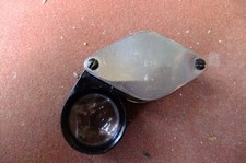 starke LUPE - Vergrößerungsglas - 12fach Vergrößerung - klappbar - Stahlgehäuse