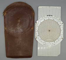 Navigationsbesteck: Navigationsrechner Aristo- Aviat G 616 + Lederetui Luftfahrt