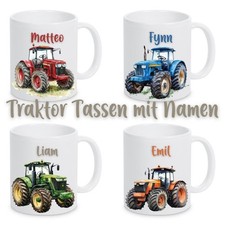 Personalisierte Traktor-Tasse