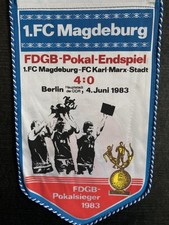 Wimpel FDGB-Pokal-Endspiel 1983/84 1. FC Magdeburg - FC Karl-Marx-Stadt, 04.06.