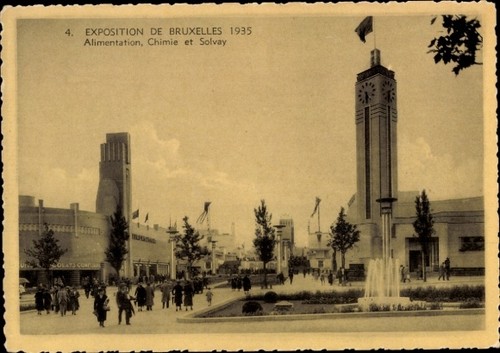 Cpa bruxelles exposition - bruxelles,,