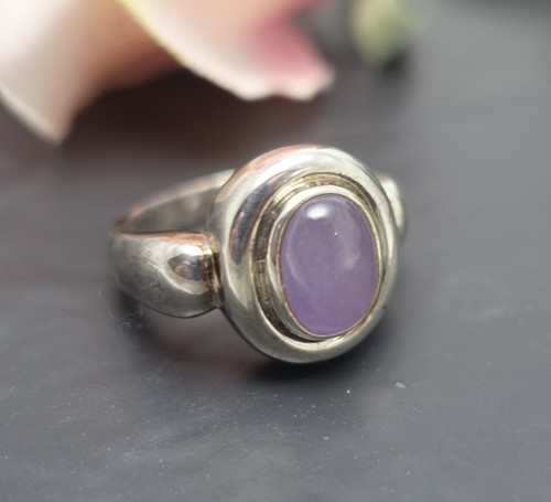 Wunderbarer amethyst ring - amethyst, oval
