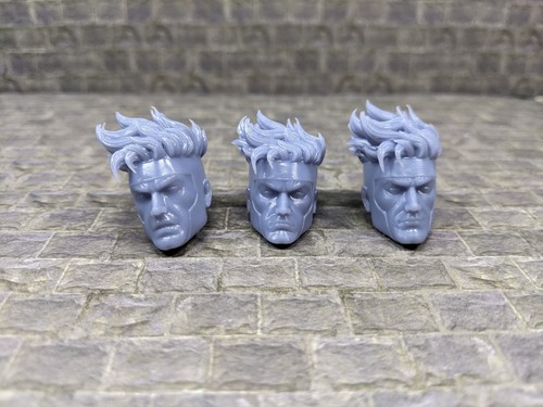 Gambit custom heads marvel - gambit,
