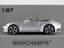 Minichamps 870 068334 Porsche 911 Carrera 4S Cabriolet (2019) in silber 1:87/H0