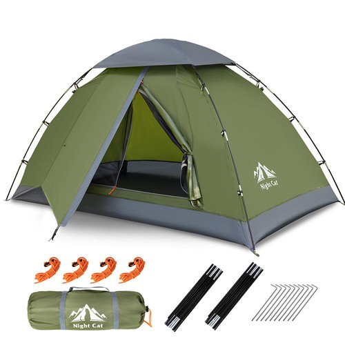 Night cat camping zelt - night,