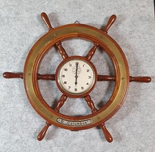 Antike Maritime Steuerrad Uhr
