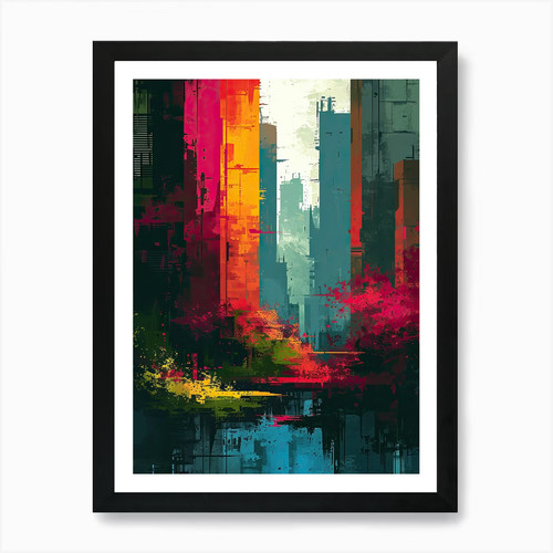 Dotted dawn pixel art - dotted, |