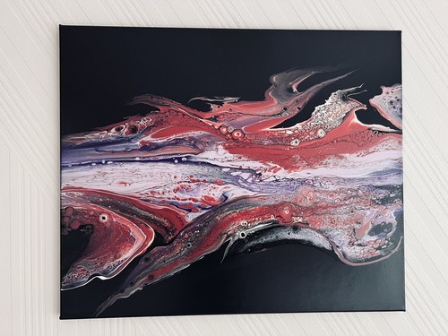 Leinwand acryl pouring technik - leinwand, acryl-pouring-technik