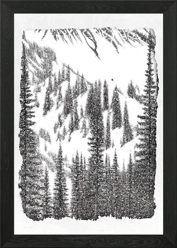 Gerahmtes wandbild snowboard - gerahmtes,