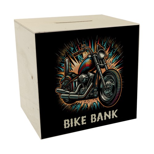 Chopper motorrad spardose - spardose, aus