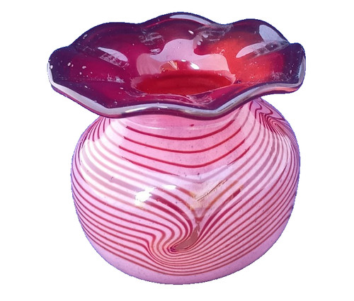 Eisch studioglas vase signiert - eisch,