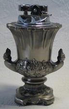 Altes Gas-Tischfeuerzeug aus Zinn in Pokalform aus den 60er/70er Jahren – guter