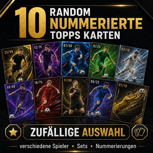 Topps panini 10 nummerierte - panini,