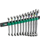 Wera 9630 Magnetleiste 6000 Joker 1 Maul-Ringratschenschlüssel-Satz, 11-teilig