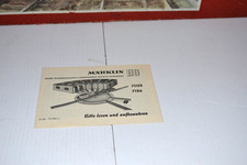 Märklin 7028/7186 H0  Anleitung/Beschreibung Lokschuppen/Drehscheibe (Z296)