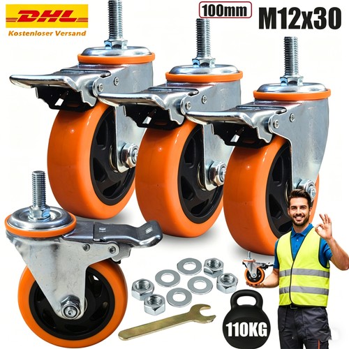 Schwerlastrollen für - 4x,