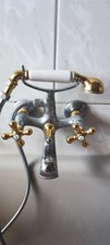 Vintage Badewannenarmatur Retro Badewannenarmatur mit Handbrause