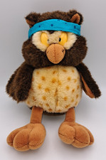 Nici Eule mit Stirnband Püschtier / Kuscheltier Uhu Braun Beige 30 cm