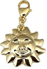 Anhänger Charm Sonne Gold 333 Einhänger Gelbgold Unisex