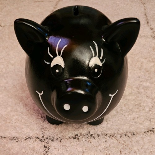 Sparschwein schwarz mit - sparschwein,,