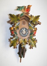 prächtige Schwarzwälder Kuckucksuhr, AMS,  Vintage Pendeluhr, 50er, Westgermany