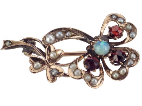 Jugendstil 333 rosé gold opal - 333,