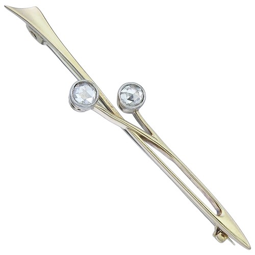 Brosche rosenschliff diamanten - rosenschliff,