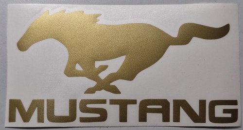 Ford mustang aufkleber gold - mustang,