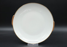 Winterling Marktleuthen Kuchenplatte Platte Elfenbein Goldrand Porzellan Ø 26,5