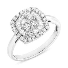 18K Weißgold Diamant Ring