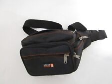 Bauchtasche unisex schwarz 20x15 cm Kinderbauchtasche Herrentasche Geldtasche