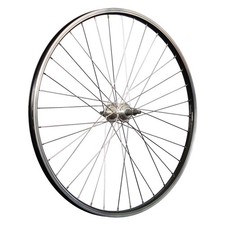 26 Zoll Fahrrad Hinterrad Aluminium Hohlkammer Vollachse Schraubkranz schwarz