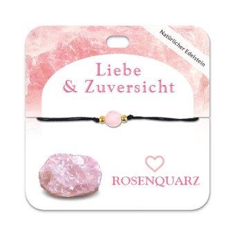 Rosenquarz armband mit - armband,